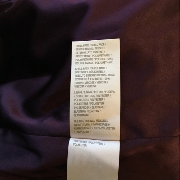 d & co Faux Leather Woman’s Zip Jacket Deep Burgundy Sz. L - Picture 6 of 6